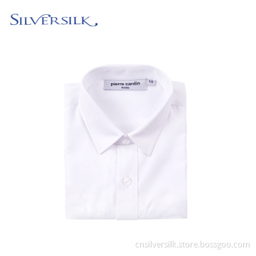 Breathable Herringbone White TC Long Sleeve Wedding Shirts